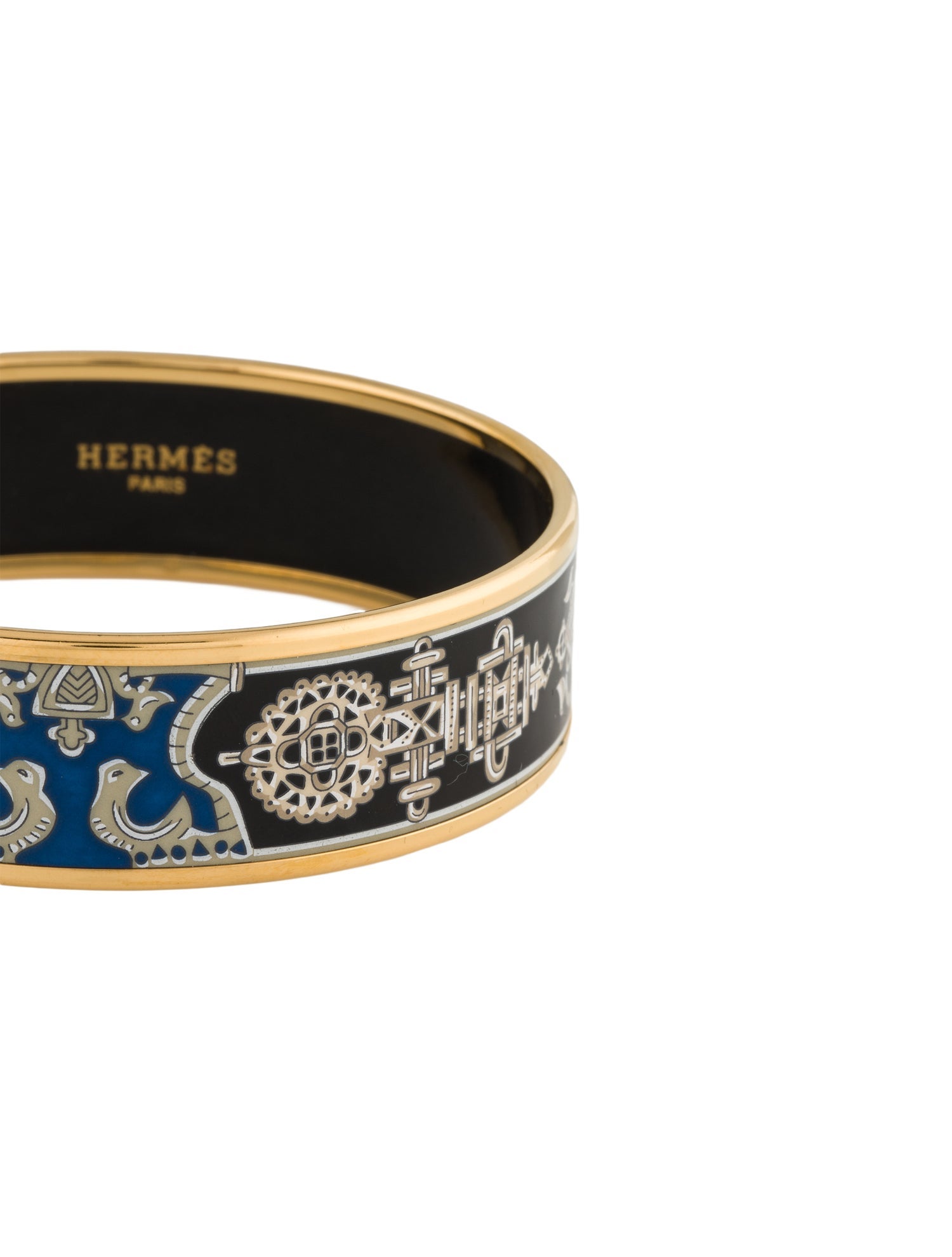 Hermès Hermès Enamel Wide Bangle Bracelet